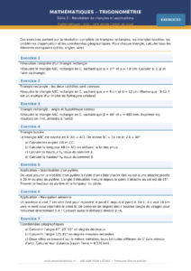 Trigonométrie Série 2